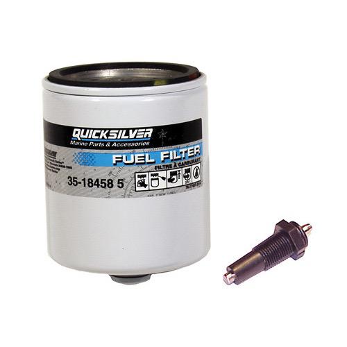 Water Separating Fuel Filter - With Black Screw-in Sensor