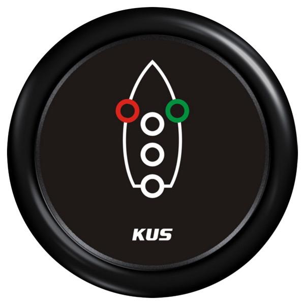 12/24V Navigation Light Indicator Gauge - 52mm Dia.