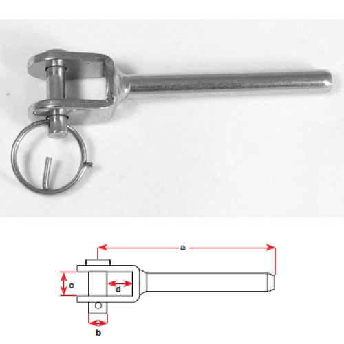 Swage Fork Terminal - Stainless Steel