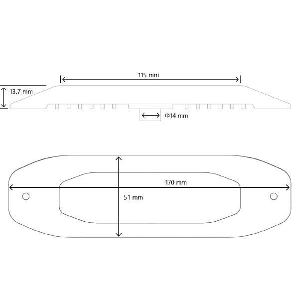 12V 15W LED Underwater Trailer Boat Light - Surface Mount