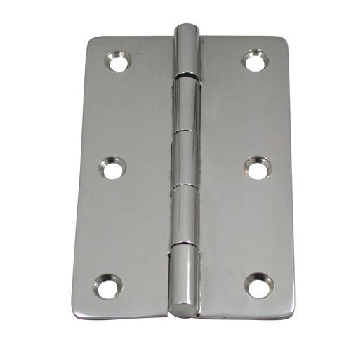Non Mortise Butt Hinge - Pressed Stainless Steel - Sold as Pair - Length: 150.5mm - Width: 96mm