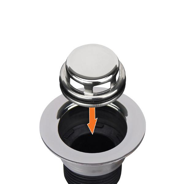 Scupper/Drain Straight - Cockpit & Shower - Flush Mount