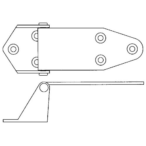 Offset Hinge - 304 Grade Stainless - 130mm