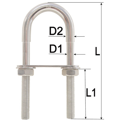 “U” Bolt - Stepped - Stainless Steel