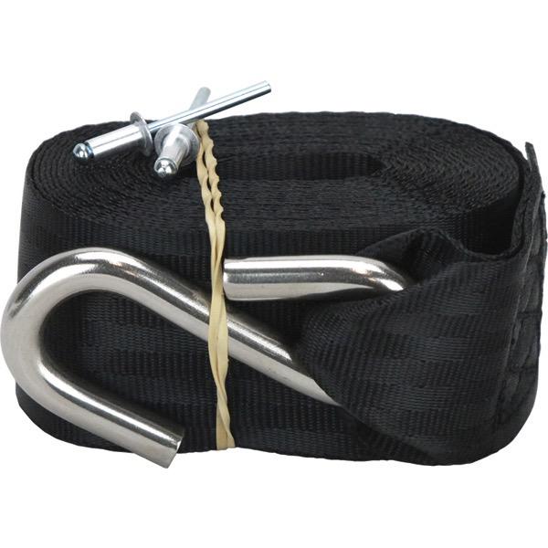 50mm x 4.3m  Winch Webbing with 8mm 'S' Hook