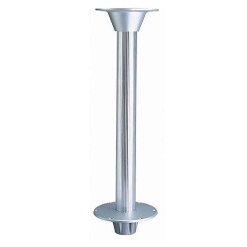 Table Pedestal Surface Mount Ribbed, 3-Piece Set - Overall Height: 76cm