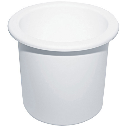 Recessed Drink Holder - White - Standard Size - Plastic