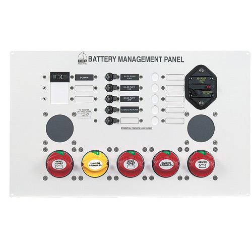 Battery Management Panel - Type Two - Twin Engine Three Battery Bank