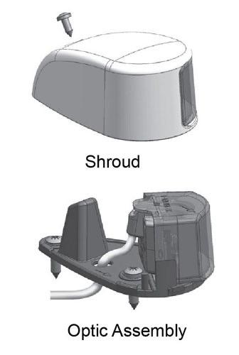 Compact 2NM NaviLED Deck Mount Port & Starboard (Pair) Black Shroud, Coloured Lens