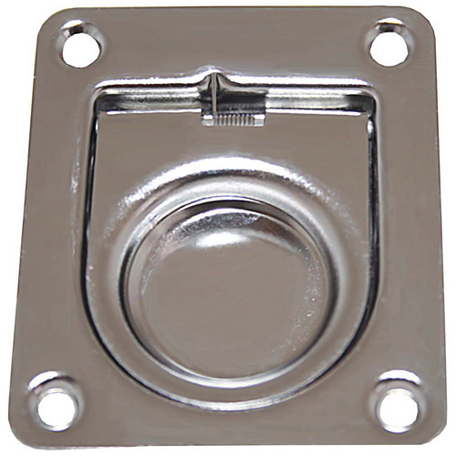 Pressed Stainless “Anti-Rattle” Pull Ring - 44mm x 38mm