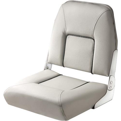FIRST MATE Deluxe folding seat - Dark Grey seams