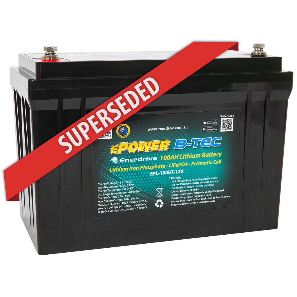 ePOWER B-TEC 12V 100Ah Lithium LiFePO4 Battery
