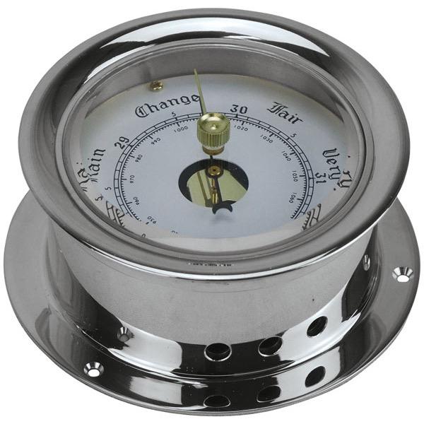 Polished or Chromed Brass Barometer