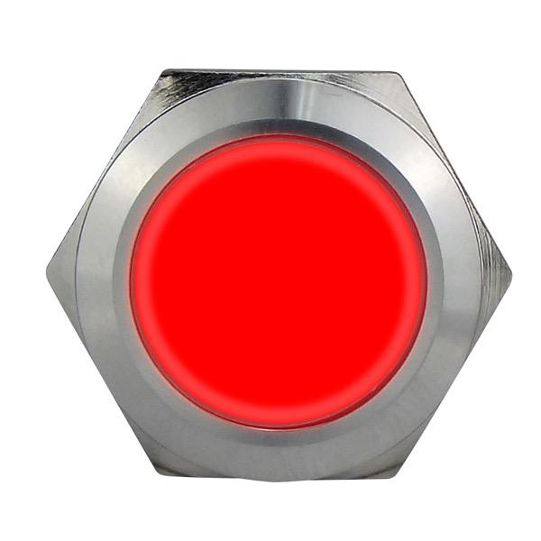 12V 20A Stainless Steel Push Button Switch - Waterproof