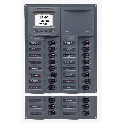Contour' Circuit Breaker Panel - With Digital Meter - 16 Loads