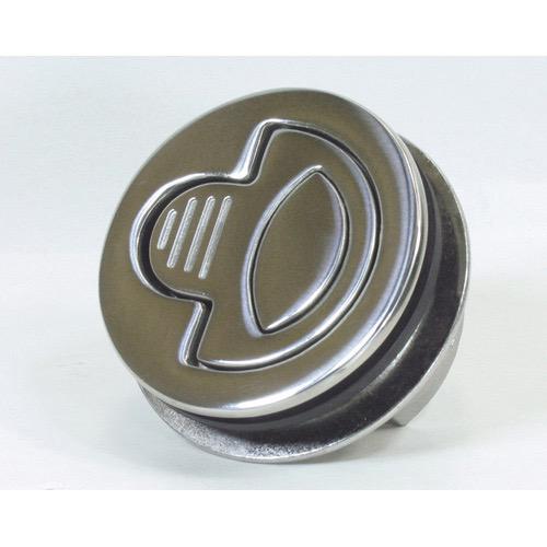 Waterproof Flush Catch - Stainless Steel - 0-18mm Door Thickness - Key Lock: No - 60mm Outside Dia