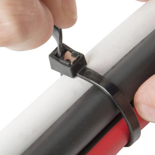 Self Cutting Cable Tie - Black UVB Cable Tie Flush