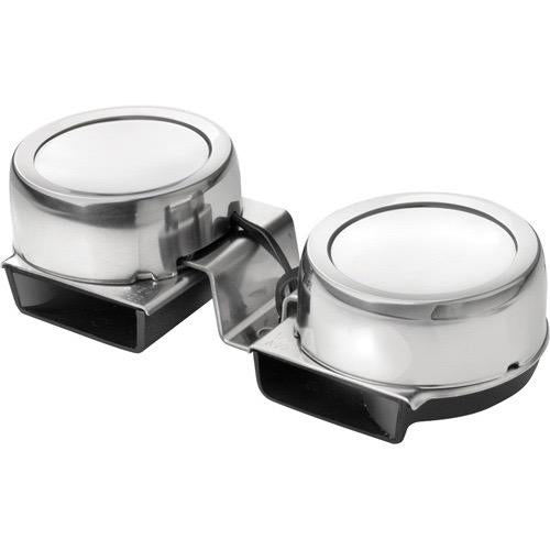 Double Compact Shell Horn 12 Volt High + Low pitch