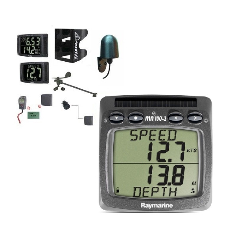 Performance Pack 30 (wind, speed, depth & compass txducers, 2-up mast bracket, NMEA interface, dual, maxi, dual maxi, & remote control displays)