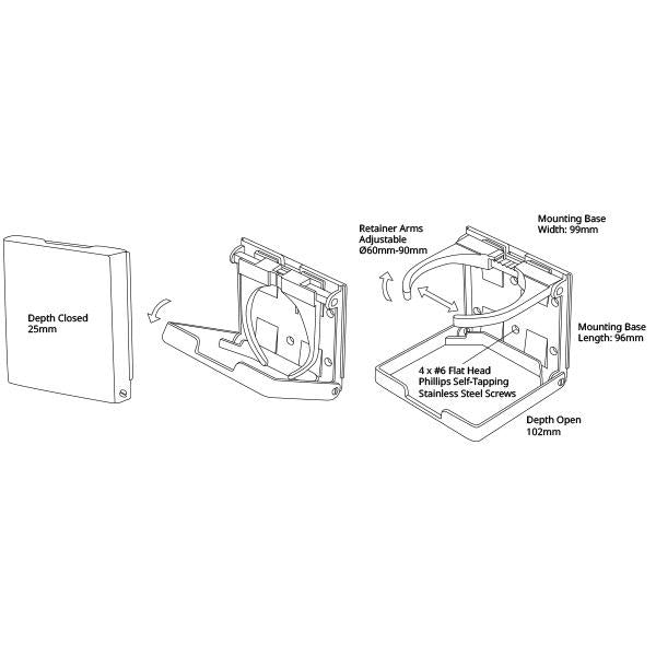 Plastic Folding Drink Holder