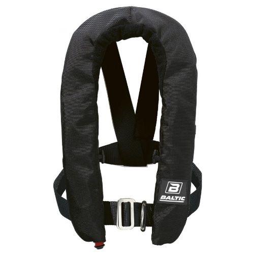 Winner 150 Zip - Manual Inflatable Lifejacket with Harness - Black