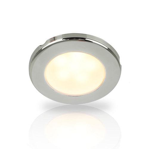 Warm White EuroLED 75 LED Down Light - 12V DC, 316 Stainless Steel Rim