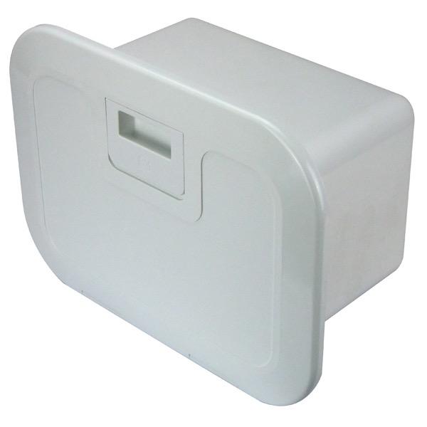 3 Draw Hatch Storage Tackle Locker - 290mm x 390mm x 190mm - White