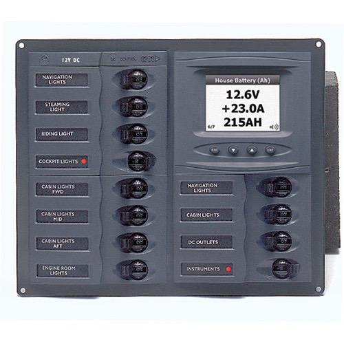 Contour' Circuit Breaker Panel - With Digital Meter - 12-24 Loads