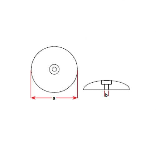 Rudder Anodes - With Fixing Hole - Alloy - 0.58kg