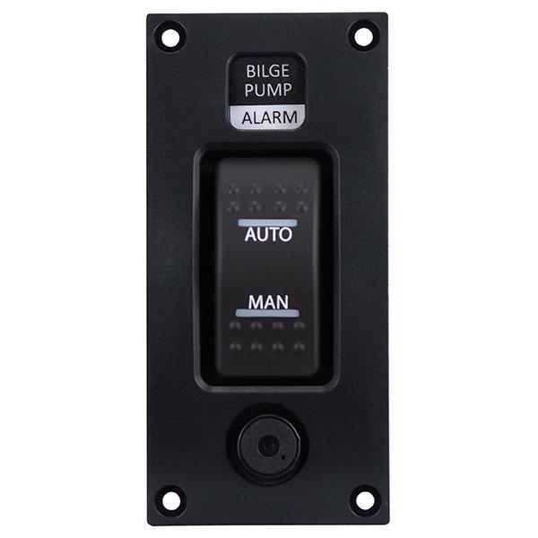 12V Bilge Pump Switch Panel with Alarm - On/Off/On