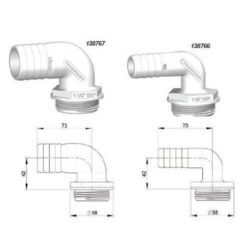 Tank Fitting 90 Degree