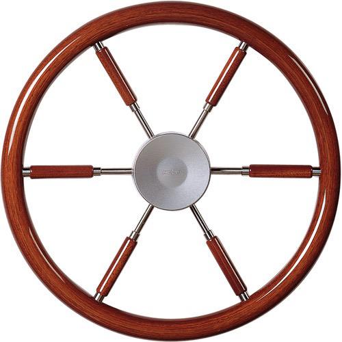 Steering Wheel w/ Mahogany Rim & Spokes