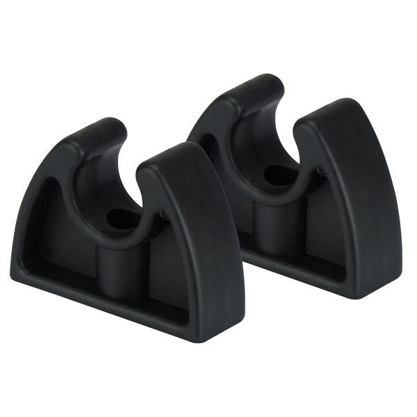 TPR Black Tube Clip - Suits 19mm Tube - 2 Pack