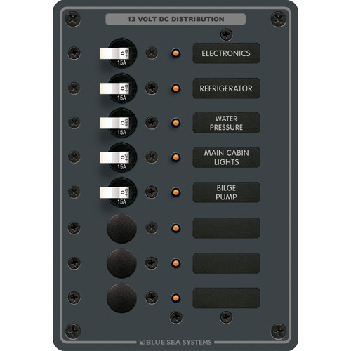 Traditional Metal DC Panel - 8 Positions