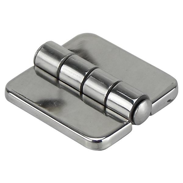 Strap Stamped/Cover Stainless Steel Hinge - 40mm(L) x 40mm(W) - 4 Holes