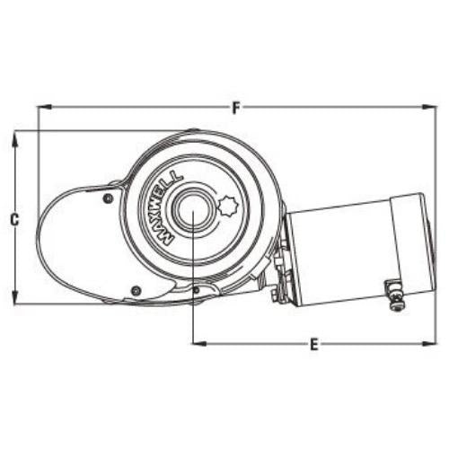 Rope/Chain Anchor Winch RC12-10 Series Chainwheel Only