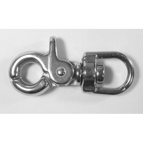 Swivel Eye Tiger Snap Hook - Stainless Steel (Packaged item) - QTY: 1 - 10.5mm - Break load: 200kg