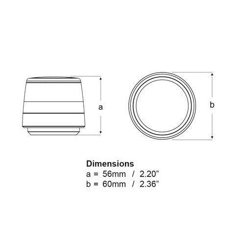 2NM NaviLED 360 Compact Surface Mount - White Base All Round White Navigation Lamp