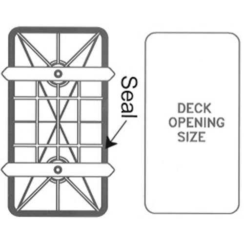 Waterproof Deckplate - Rectangular