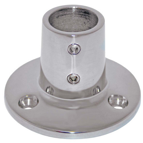 Rail Fittings - 90 Degree Round Base - Cast 316 Grade Stainless Steel - 22mm