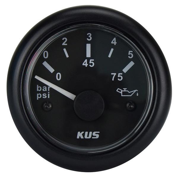 12/24V Oil Pressure Gauge - 52mm Dia.