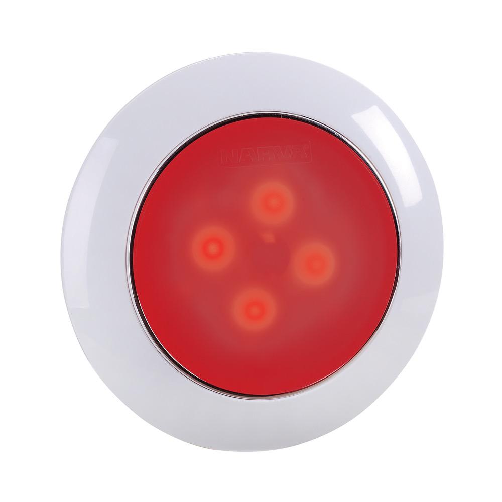 12 Volt Saturn Dual Colour 75mm L.E.D Interior Lamp White/Red with Touch Switch (Blister Pack of 1)
