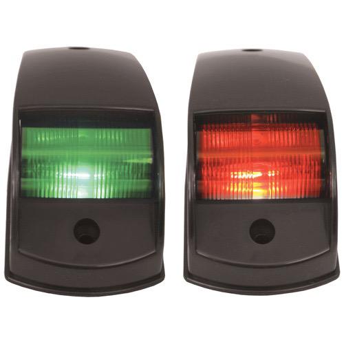 Port & Starboard LED Navigation Lights - Black Shroud - 12V