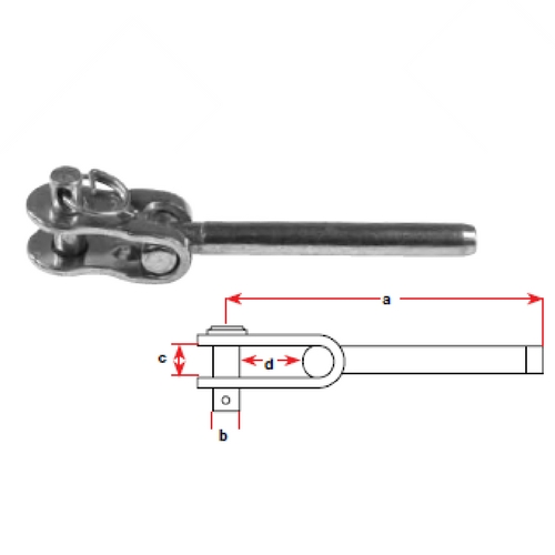 Swage Toggle Terminal - Stainless Steel