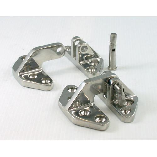 Hatch Hinge - Cast Stainless Steel - 69 x 72 x 30mm - Sold as Pair