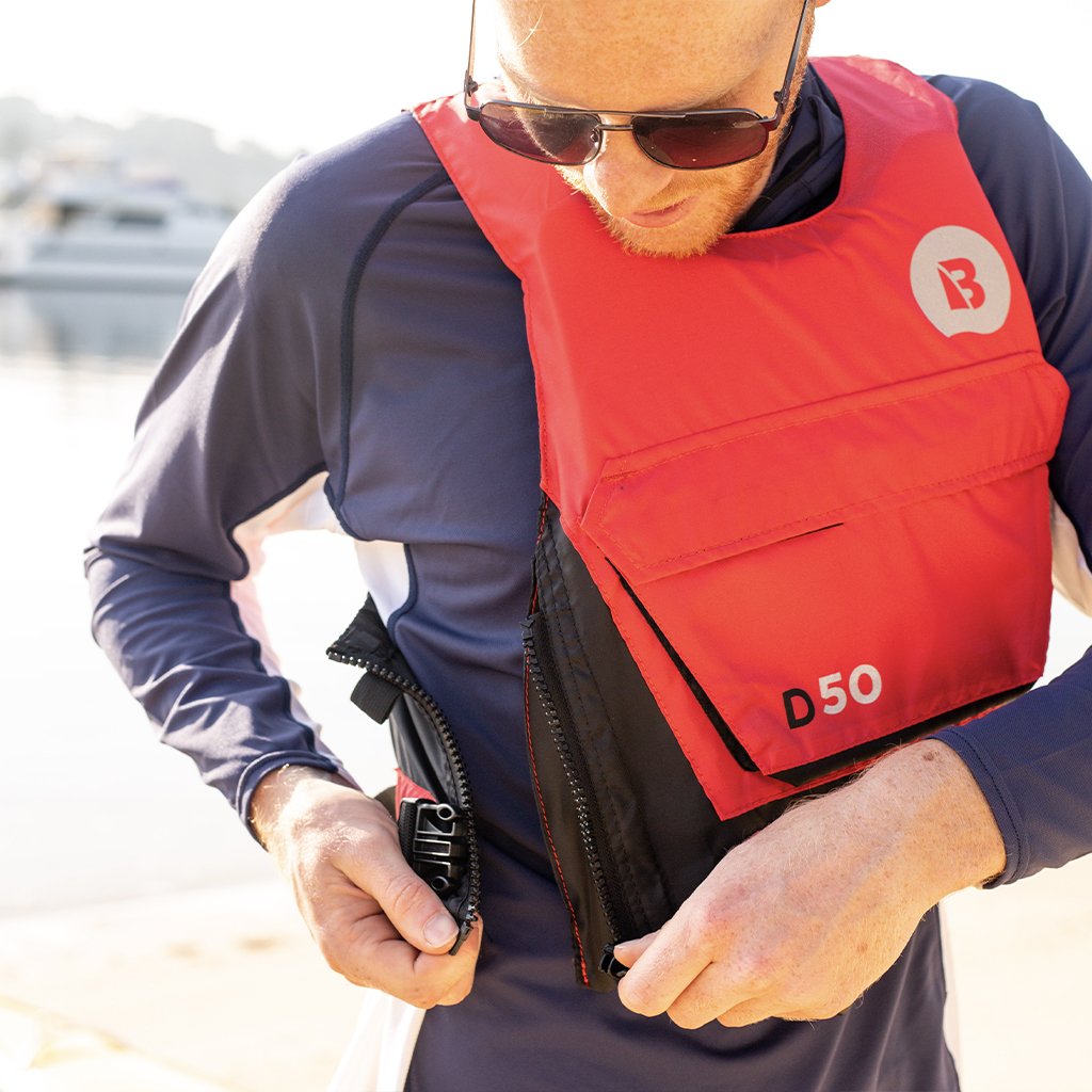 Red Level 50 Side Entry w/ Pocket - PFD