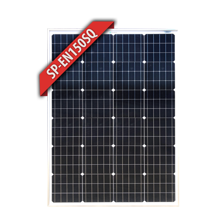 150W Poly Squat Black Frame Solar Panel