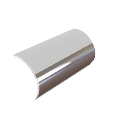Base Profile for Rubbing Strake - POLY4S (inlay ordered seperately) - Set of 2 stainless steel end pieces for rubbing strake