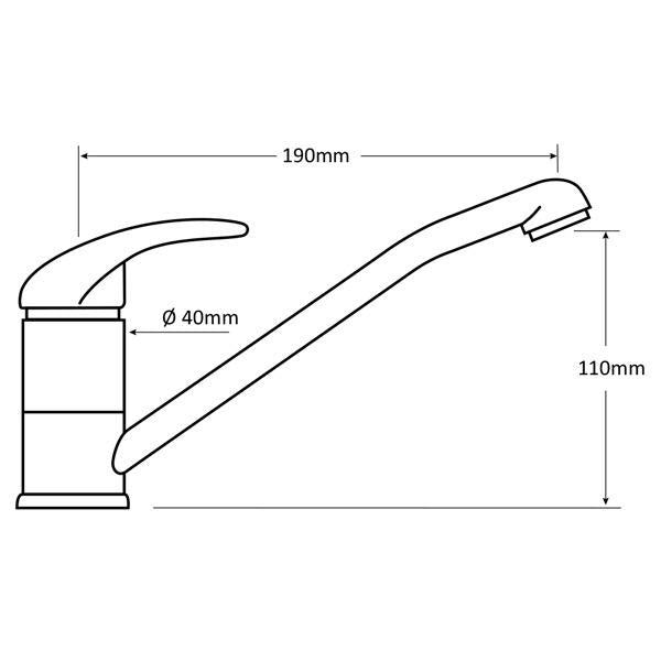 Flick Mixer Long Faucet