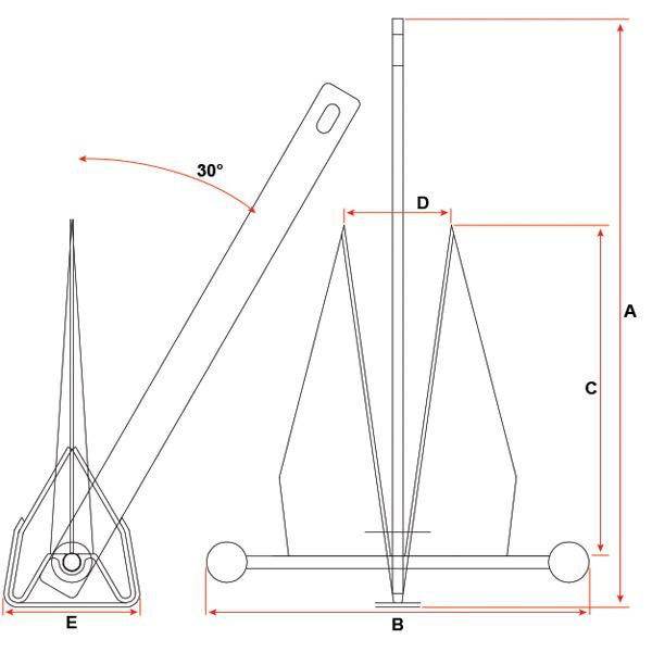 Aluminium Racer Anchor